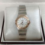  OMEGA Constelllation Solid Stainless Steel 316L Two-tone Rose Gold Strap Watch